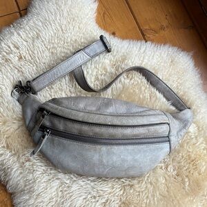 Distressed Leather “Bum” Bag